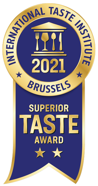 International taste institute, Brussels 2021 superior taste award.
