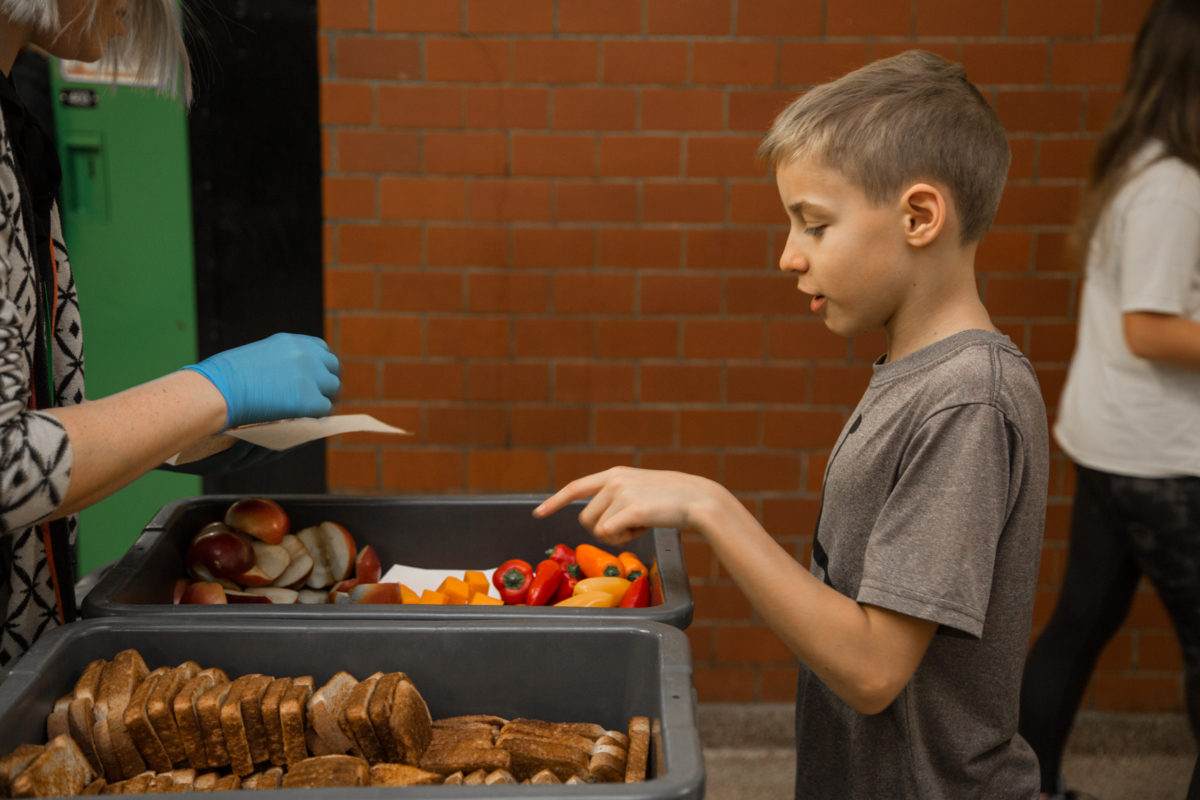 Kid eating