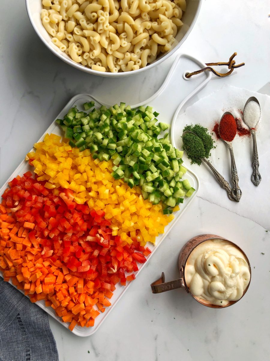 orange, red and yellow sweet bell peppers