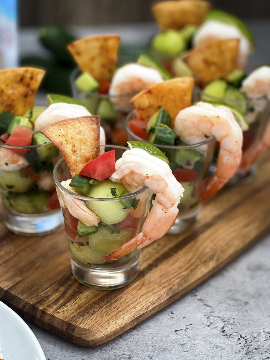 Cucumber Shrimp Shots