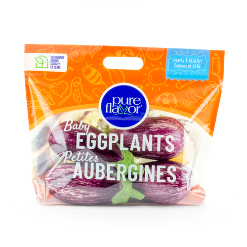 Pure Flavor 4 Count Graffiti Eggplant Bag