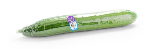 Single Organic Long English Cucumbers with PLU sticker
