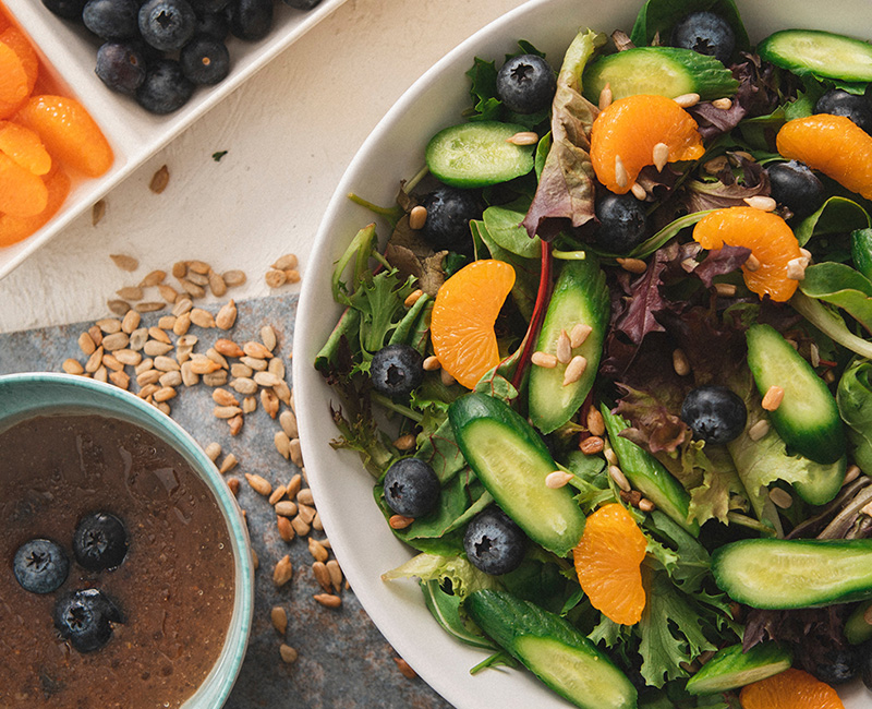 Cucumber & Blueberry Salad