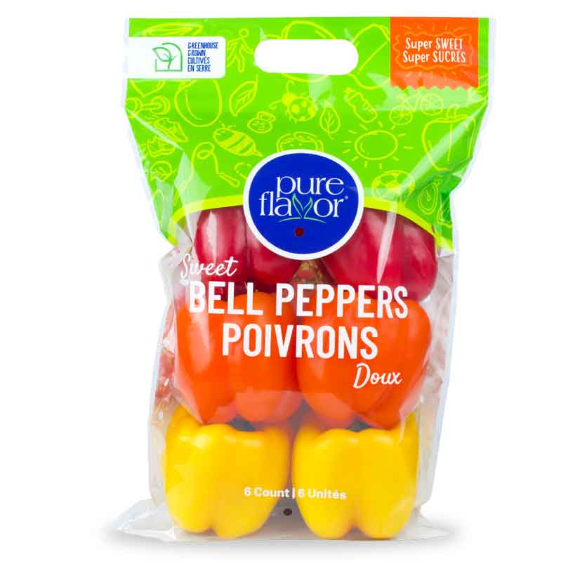 6 pack Pure Flavor Sweet Bell Peppers