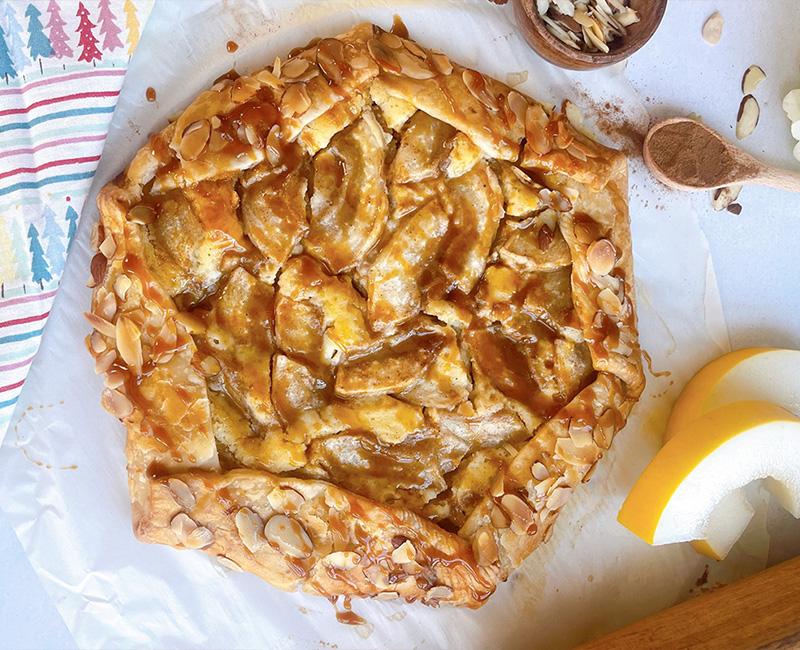 Canary Melon Almond Galette