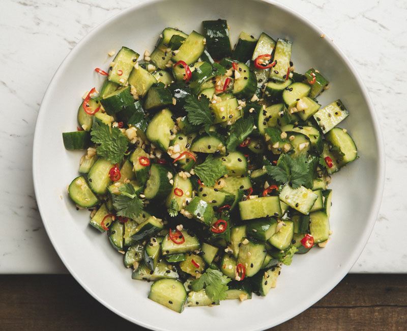 Garlic Cucumber Salad