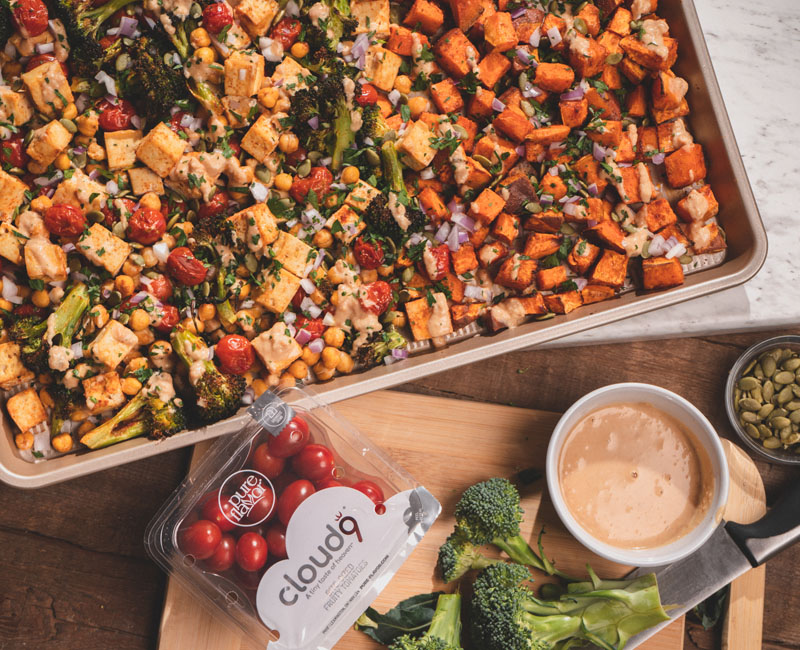 Roasted Tofu and Veggie Bake