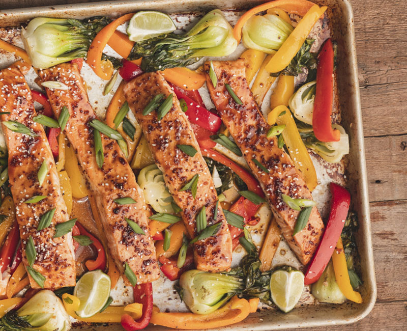 Sheet Pan Salmon and Veggies