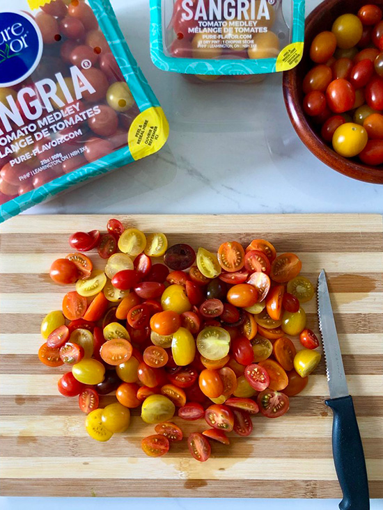 chopped sangria medley tomatoes