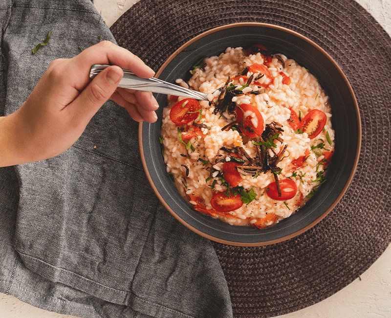 Tomato Mushroom Risotto