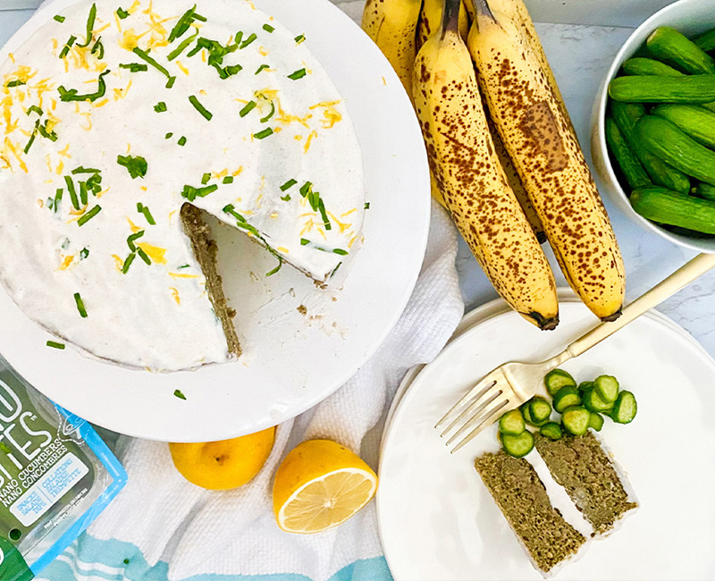 Cucumber Lemon Banana Cake