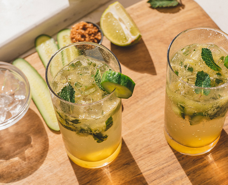 Signature Drink Cucucumber Mojito Mocktail