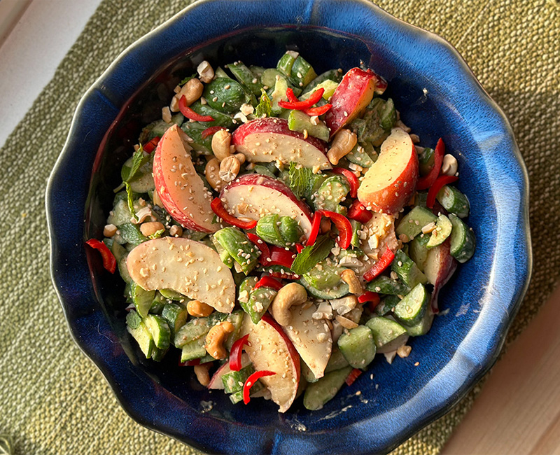 Cucumber Nectarine Salad