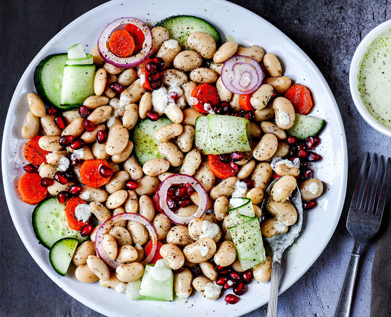 Cucumber Pomegranate Salad