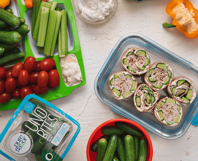 Cucumber Turkey Wraps