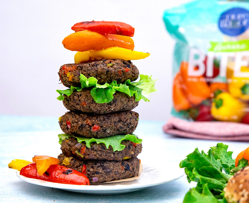 Black Bean and Sweet Pepper Patties