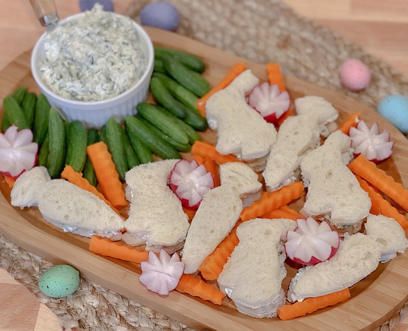 Easter Cucumber Sandwiches