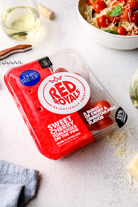 package of RedRoyals with vegan risotto