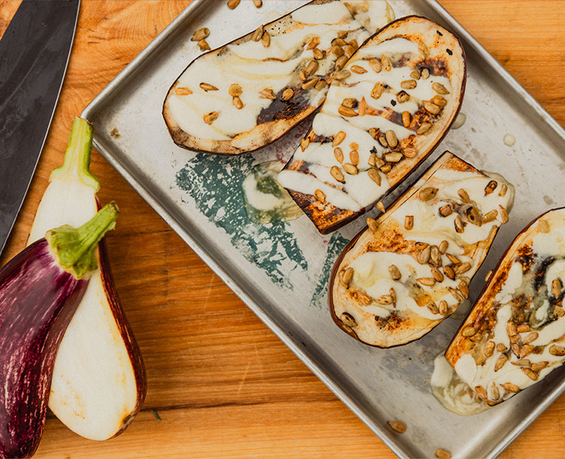 Grilled Eggplant with Tahini