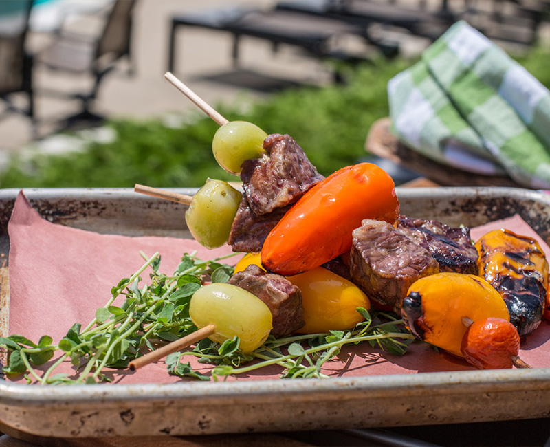 Meat and Veggie Skewers