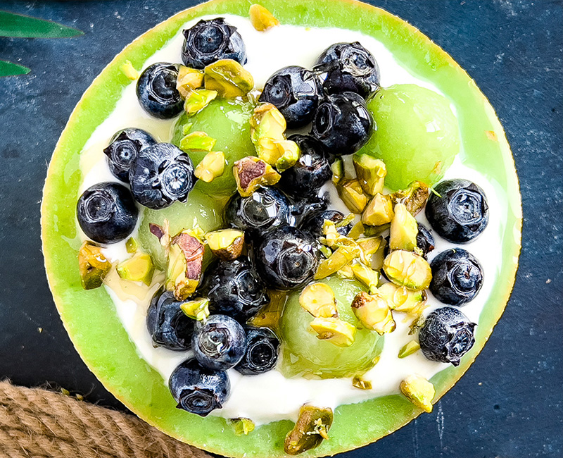 VMelon and Pistachio Breakfast Bowl