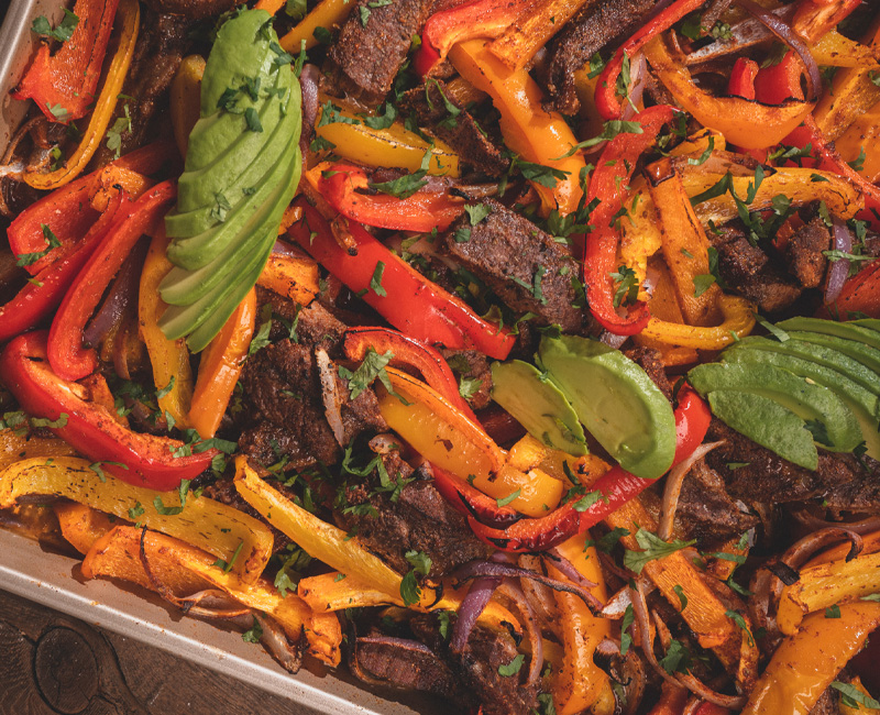 Sheet Pan Steak Fajitas