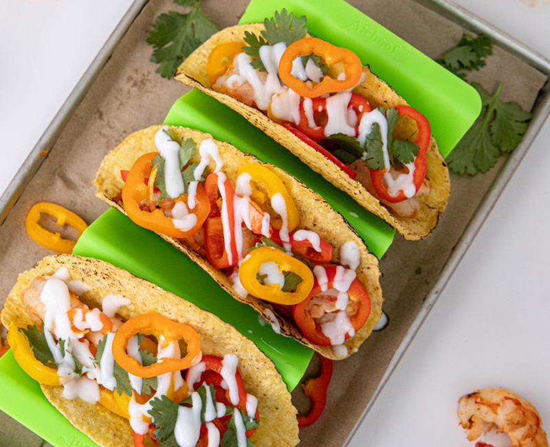 Shrimp & Mini Sweet Pepper Tacos