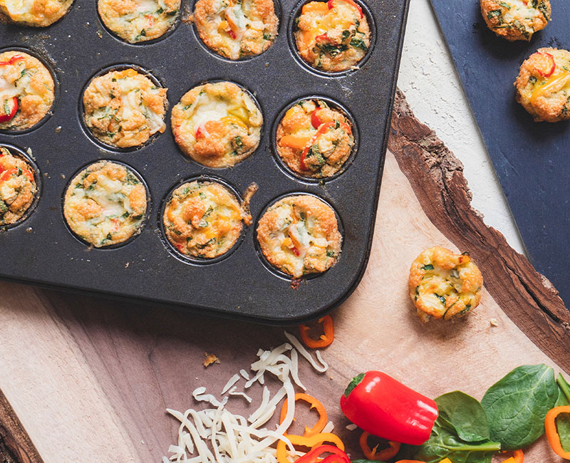 Mini Pepper Egg Bites