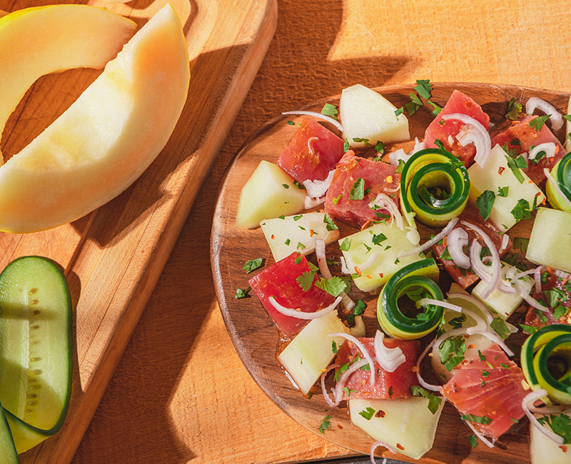 Melon Ahi Tuna Salad