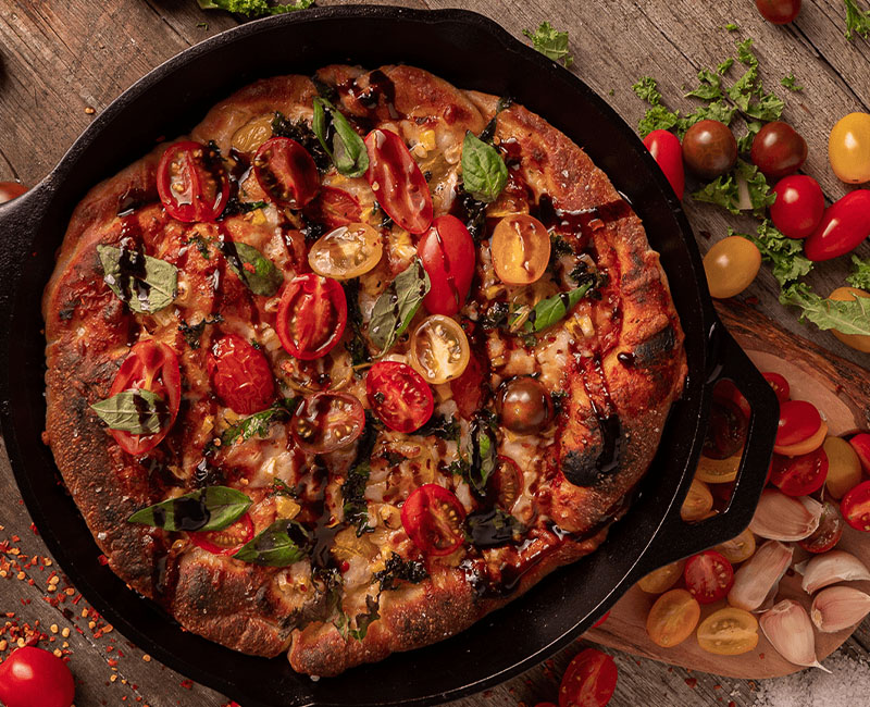 Organic Sangria Skillet Pizza