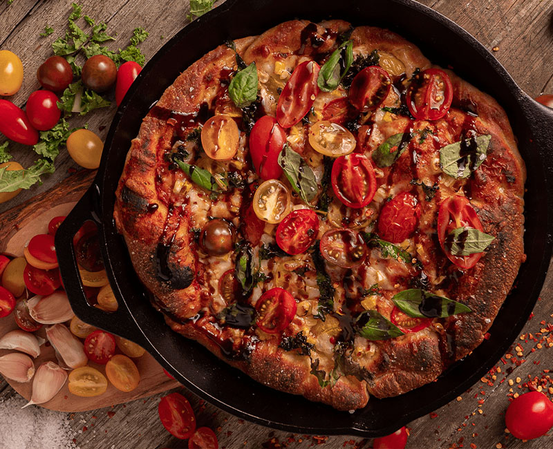 Organic Sangria Skillet Pizza