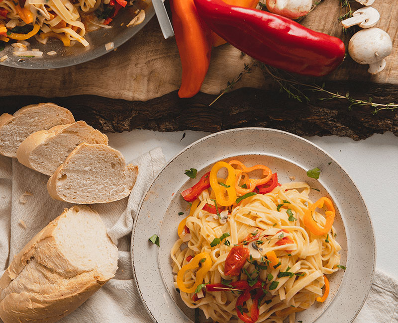 Pepper & Mushroom Pasta