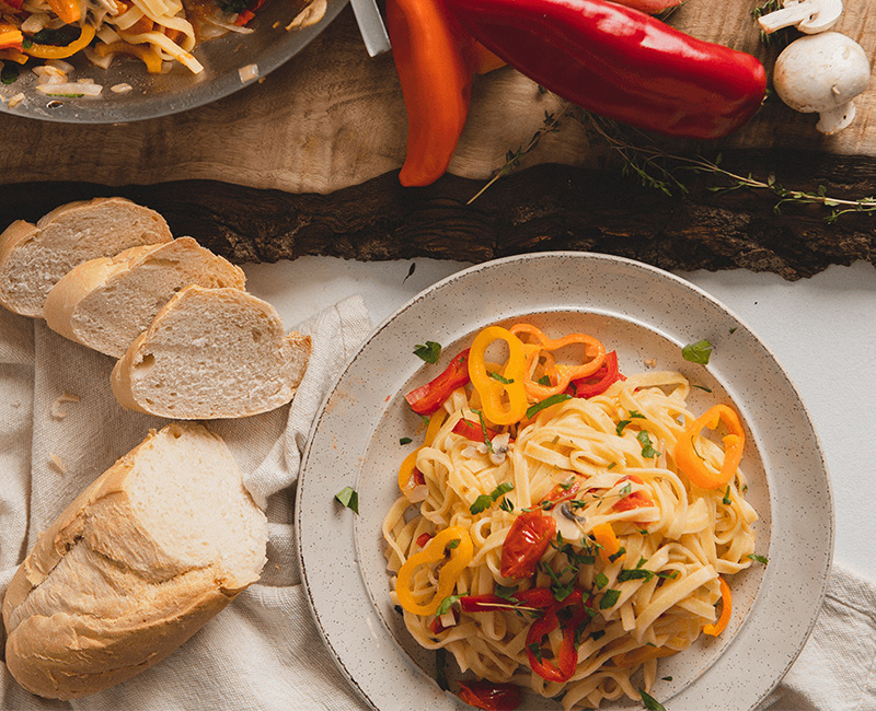 Pepper & Mushroom Pasta