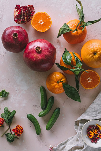 ingredients for citrus salad