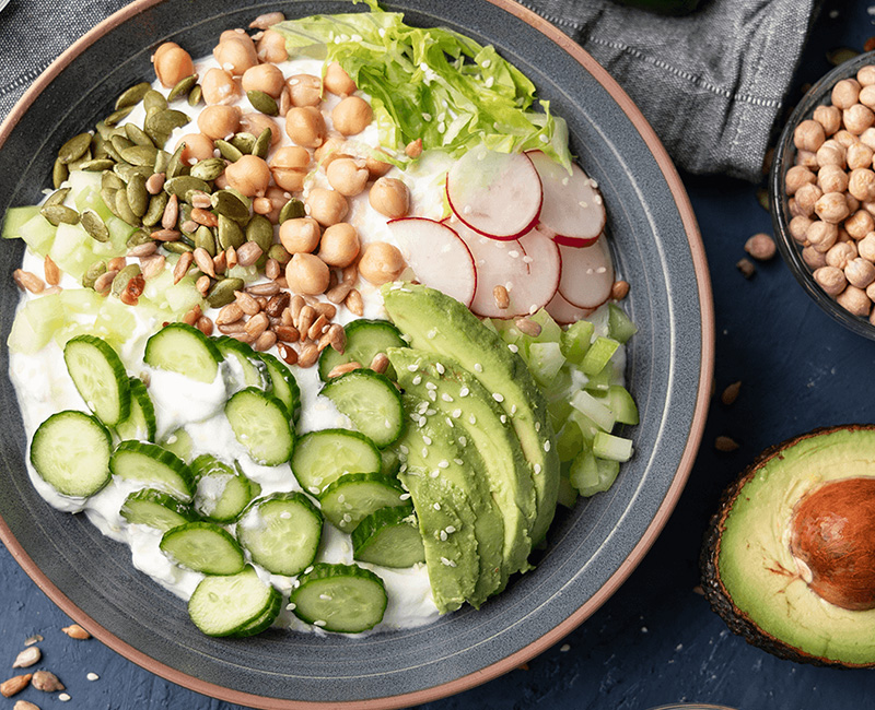 Savory Cucumber Yogurt Bowl