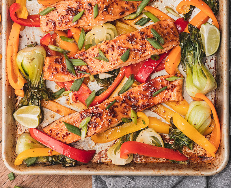 Sheet Pan Salmon & Veggies