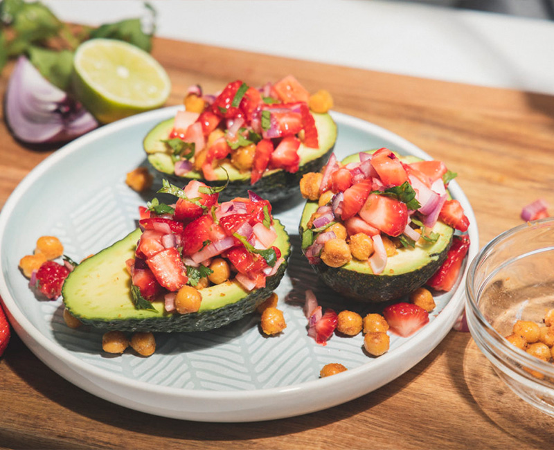 Strawberry Avocado Boats