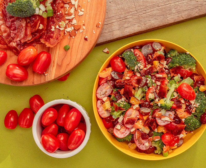 Tomato Broccoli Salad Supreme