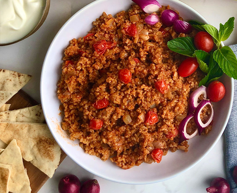 Tomato Bulgur Pilaf