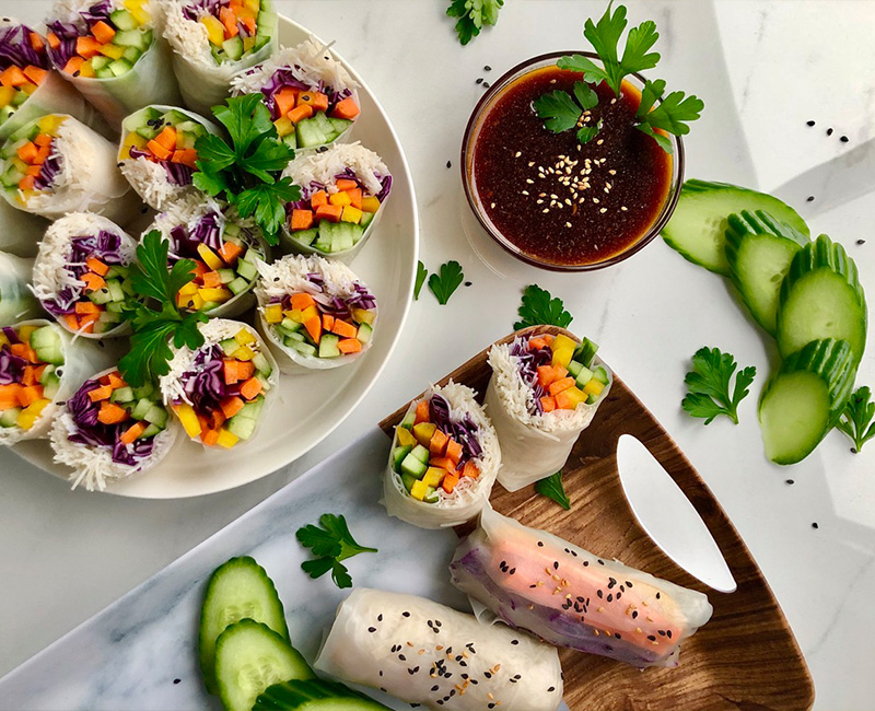 Vegetarian Rice Wraps