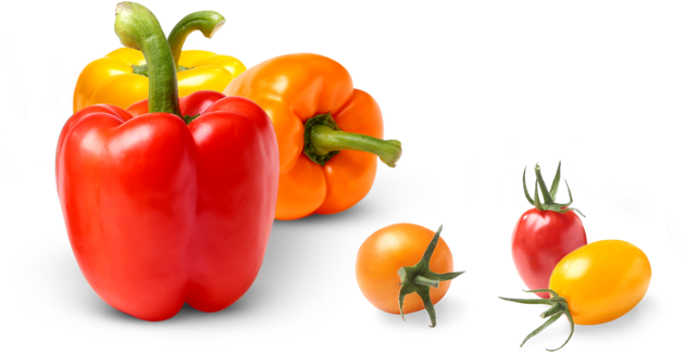 Bulk Pure Flavor Sweet Bell Peppers and grape tomatoes