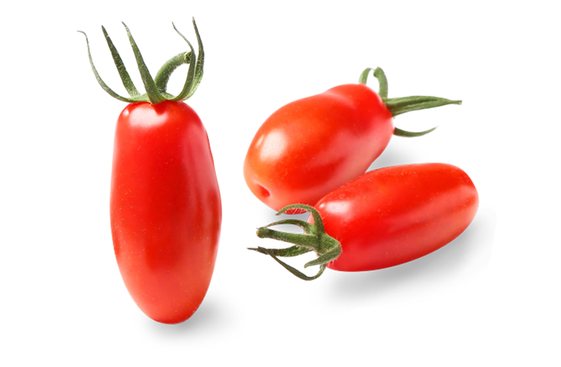 Three Marzanito Mini San Marzano Tomatoes
