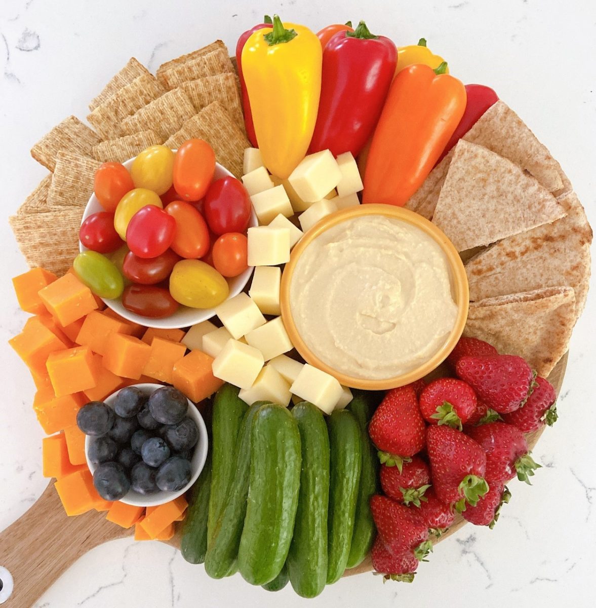 snacking board ready