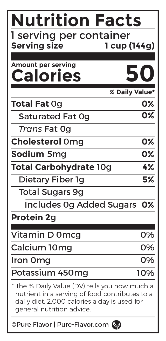 Download nutritional facts PDF