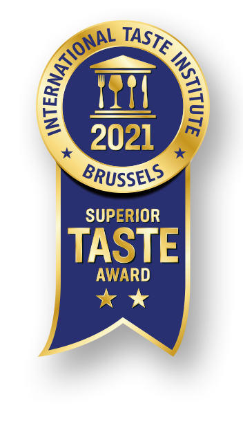 International taste institute, Brussels 2021 superior taste award.